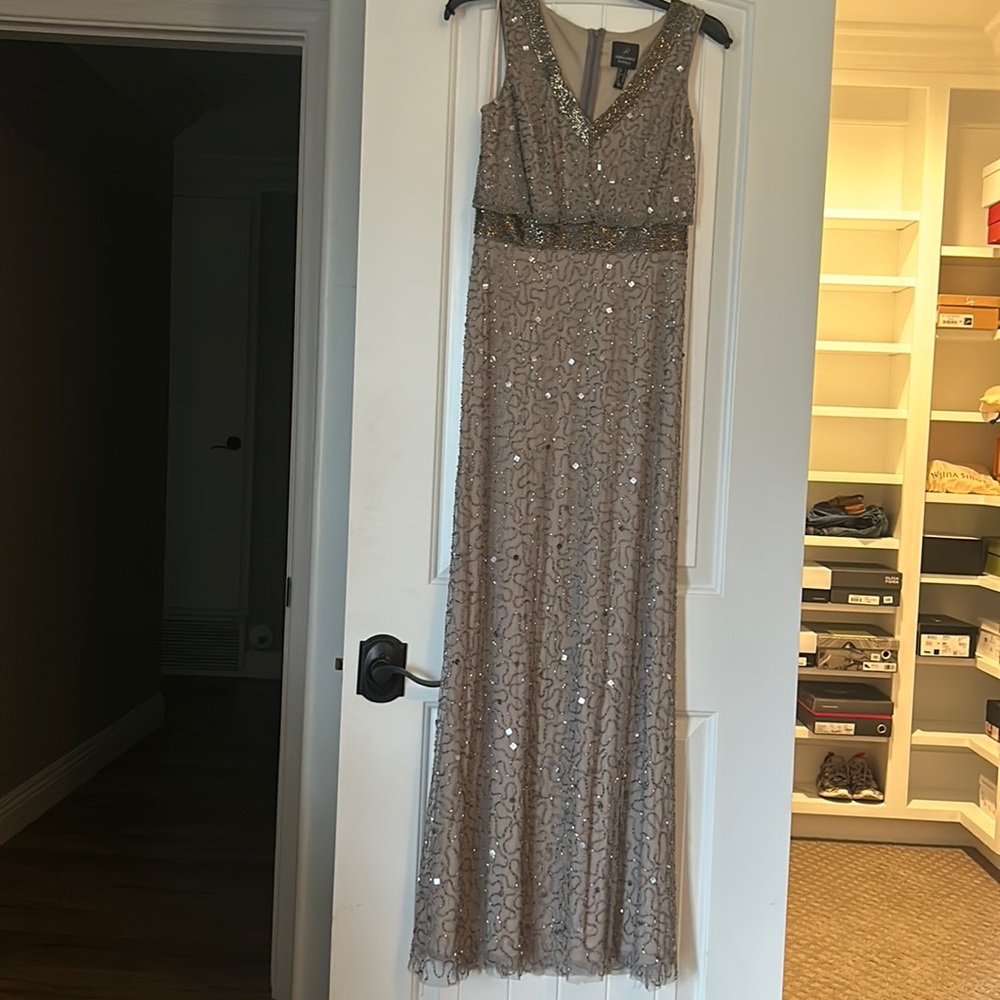 Completely Beaded Full Length Beautiful Adrianna … - image 1